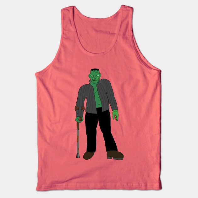 Frankenstein's Disabled "Monster" Tank Top by RollingMort91